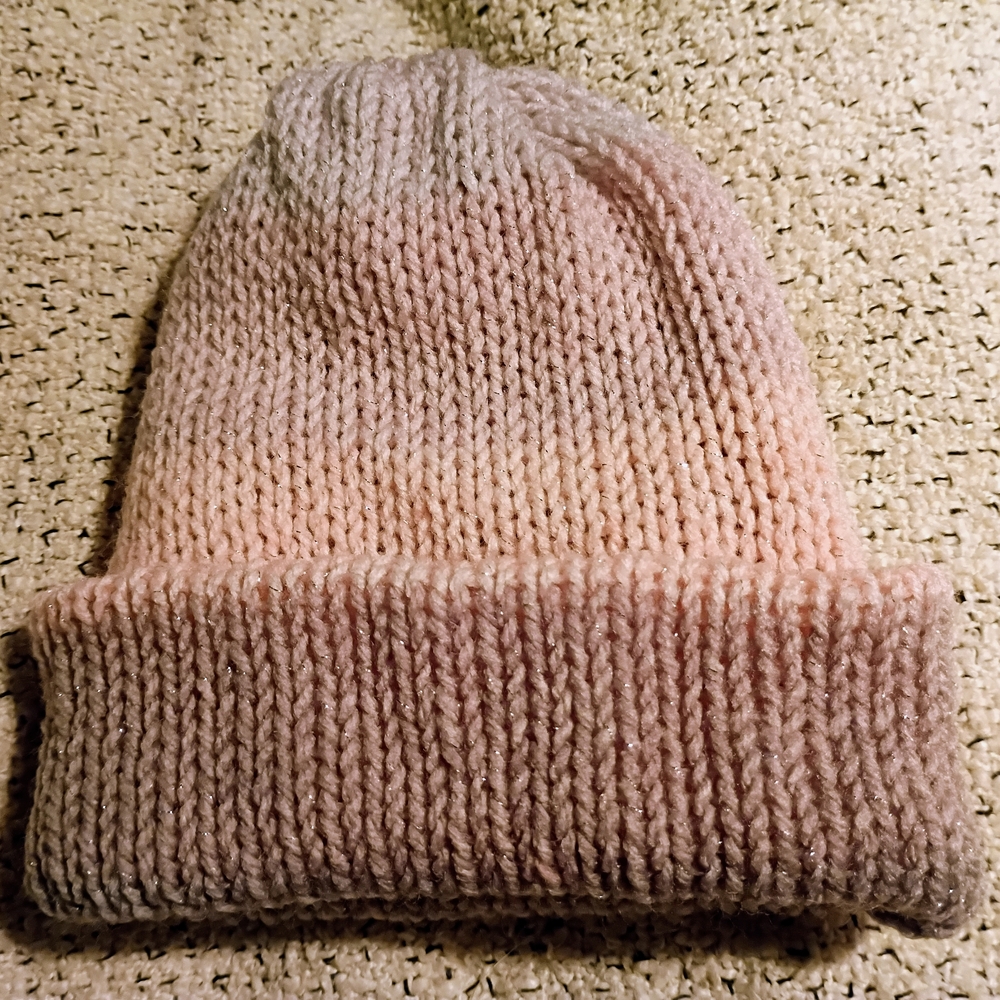 Cozy Pink Knit Kids Hat